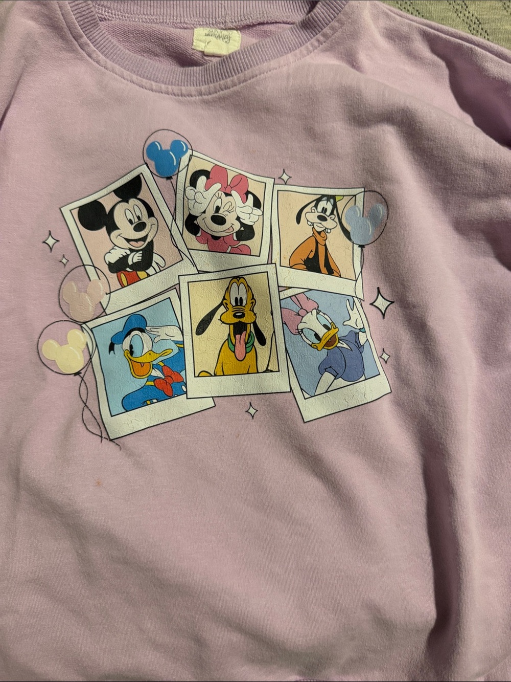 Kids' Lavender Disney Character Photo-Frame Graphic Tee
